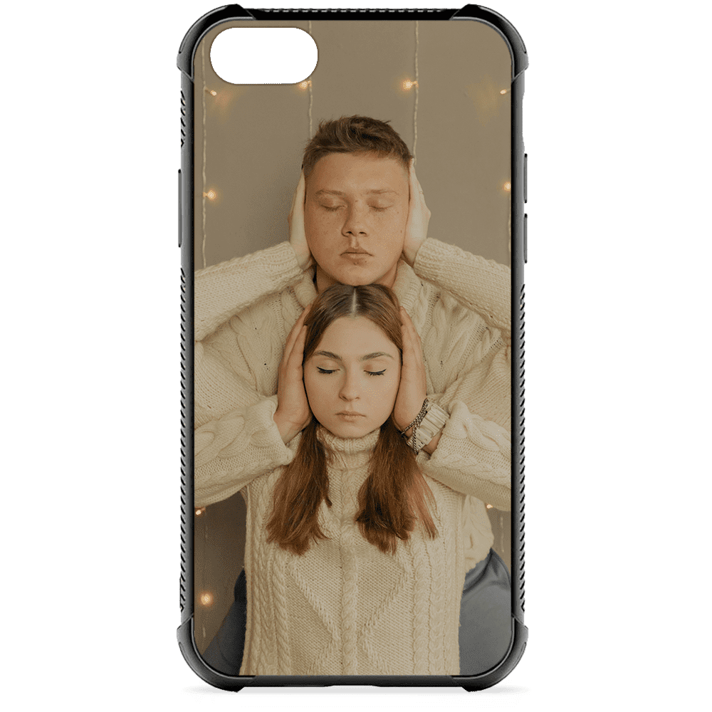 iPhone SE 2020 Custom Case - Black Bumper